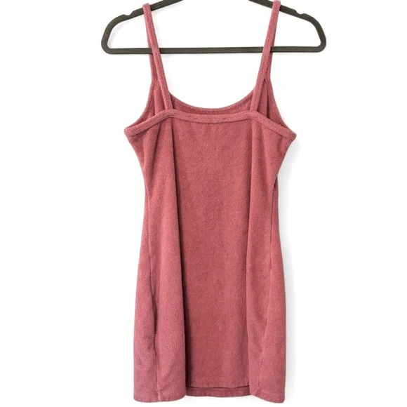 Abercrombie & Fitch Sz SP Dusty Rose Terry Cloth Mini Dress - Picture 4 of 8